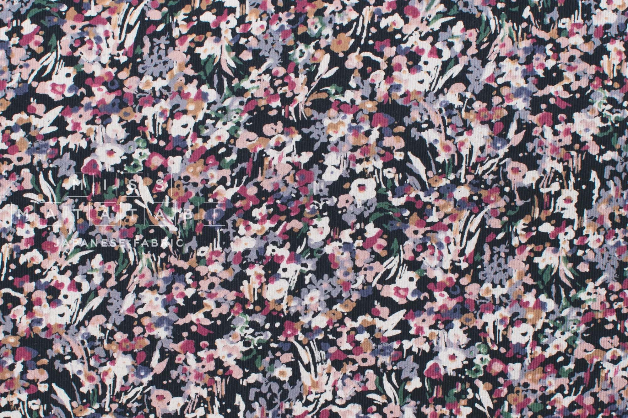 Japanese Fabric Corduroy Mountainside - D - 50cm