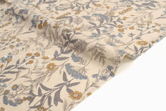 Japanese Fabric Corduroy Botanical - A - 50cm