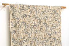 Japanese Fabric Corduroy Botanical - A - 50cm