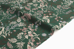 Japanese Fabric Corduroy Botanical - D - 50cm