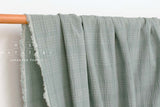 Japanese Fabric Shokunin Collection Yarn Dyed Sashiko Stitch - grey blue - 50cm