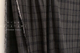 Japanese Fabric Shokunin Collection Yarn Dyed Sashiko Stitch - black - 50cm