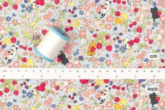 Japanese Fabric Fruit Garden Cat - blue - 50cm