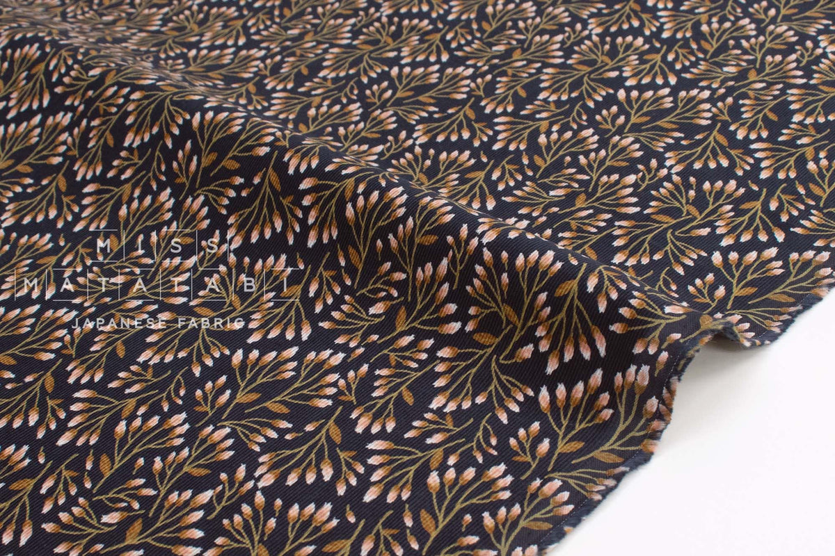 Japanese Fabric Corduroy Before Blooming - E - 50cm