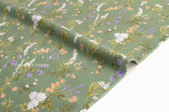 Japanese Fabric Corduroy Trailing Floral - B - 50cm