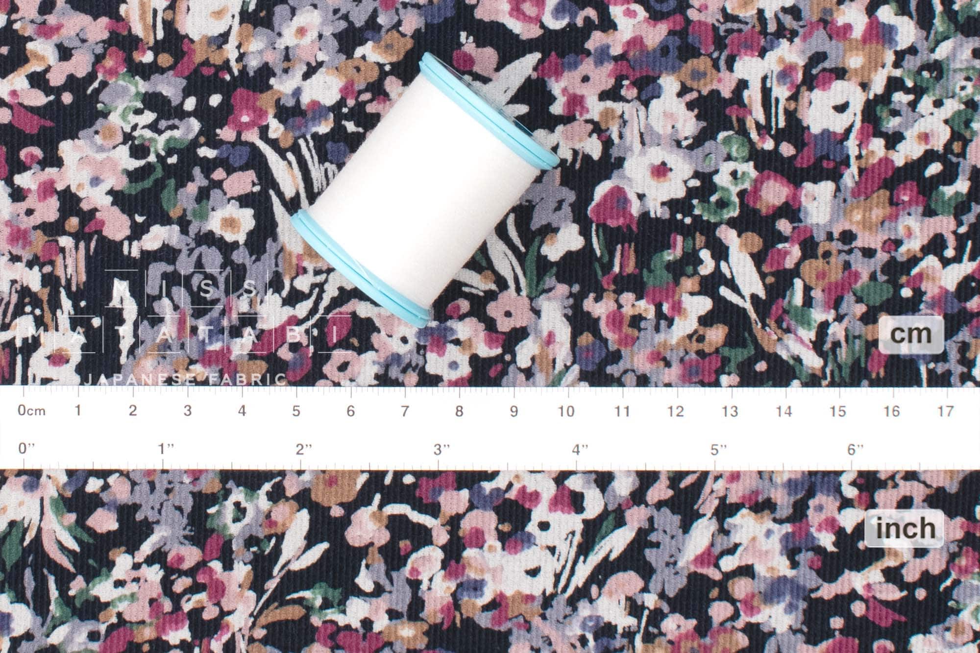 Japanese Fabric Corduroy Mountainside - D - 50cm