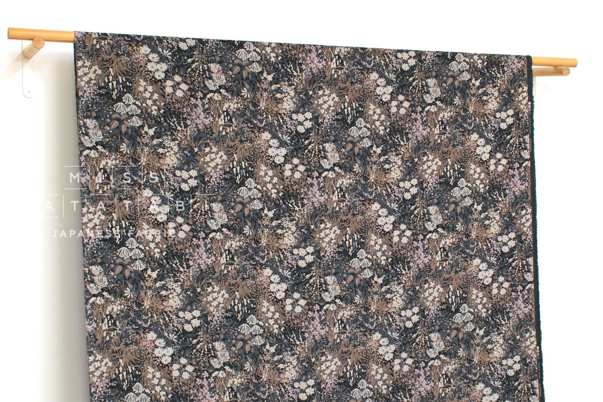 Japanese Fabric Corduroy Green Wall - E - 50cm