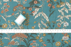Japanese Fabric Corduroy Botanical - B - 50cm