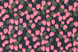 Japanese Fabric Strawberry - dark navy - 50cm