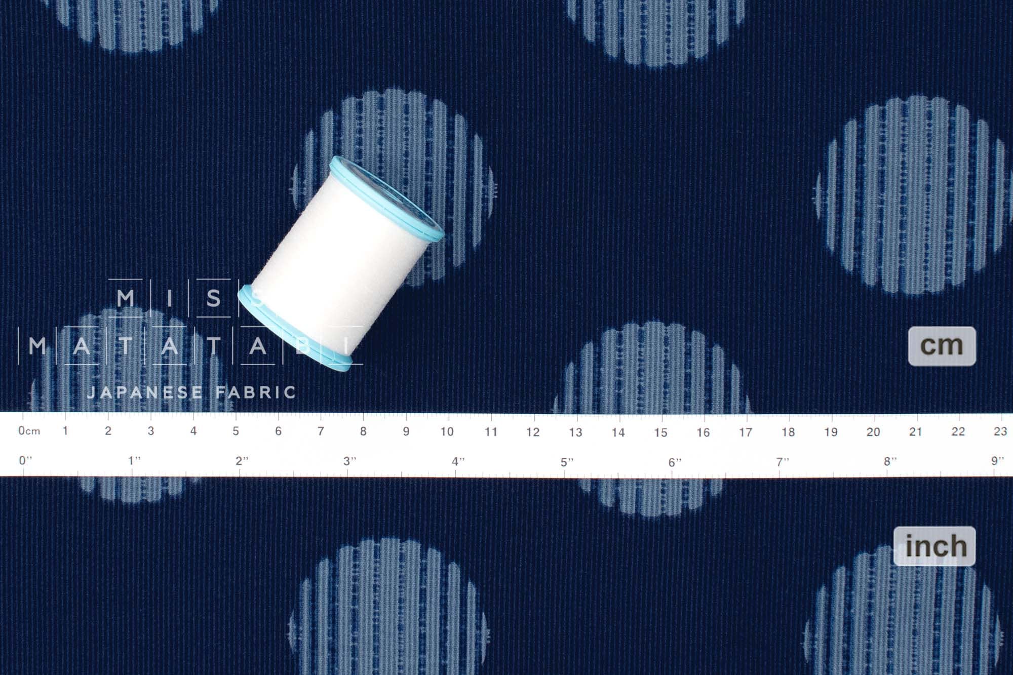 Japanese Fabric Corduroy Hatched Window - C - 50cm