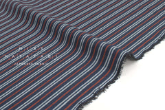 Japanese Fabric Yarn-Dyed Mikawa Momen Stripe - 5 - 50cm