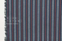 Japanese Fabric Yarn-Dyed Mikawa Momen Stripe - 5 - 50cm