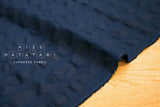 Japanese Fabric Spots Seersucker Lawn - navy blue - 50cm