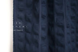 Japanese Fabric Spots Seersucker Lawn - navy blue - 50cm