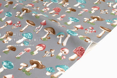 Japanese Fabric Retro Vintage Toadstools - D - 50cm