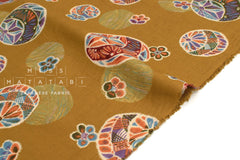 Japanese Fabric Meisen Temari Monyo - G - 50cm