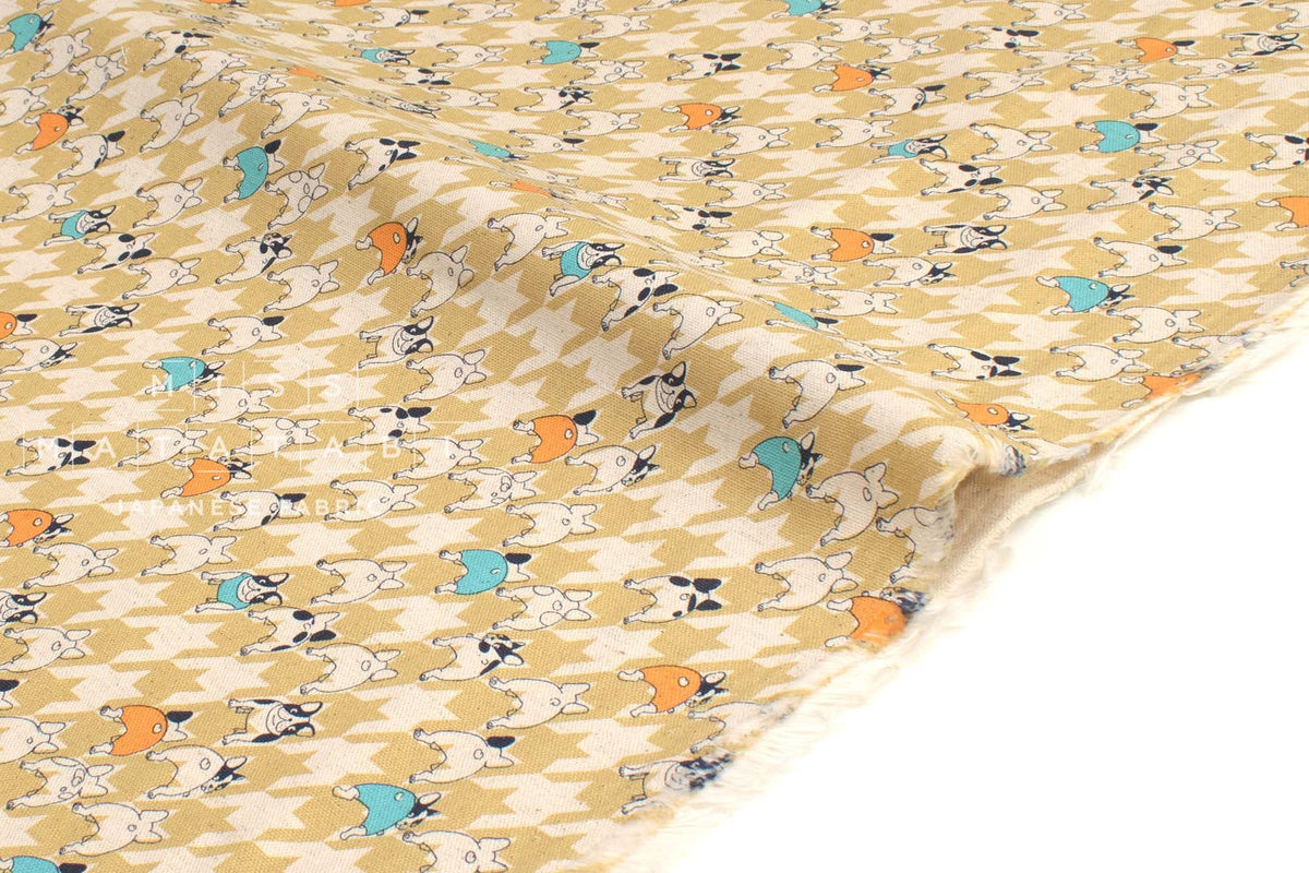 Japanese Fabric Houndstooth Bulldog - C - 50cm