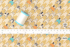 Japanese Fabric Houndstooth Bulldog - C - 50cm