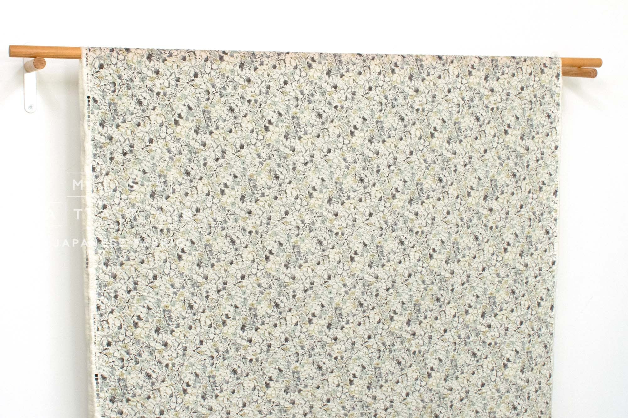 Japanese Fabric Cotton Ripple Serena Floral - E - 50cm