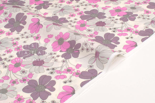Japanese Fabric Shelly Retro Floral - B - 50cm
