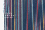 Japanese Fabric Yarn-Dyed Mikawa Momen Stripe - 4 - 50cm