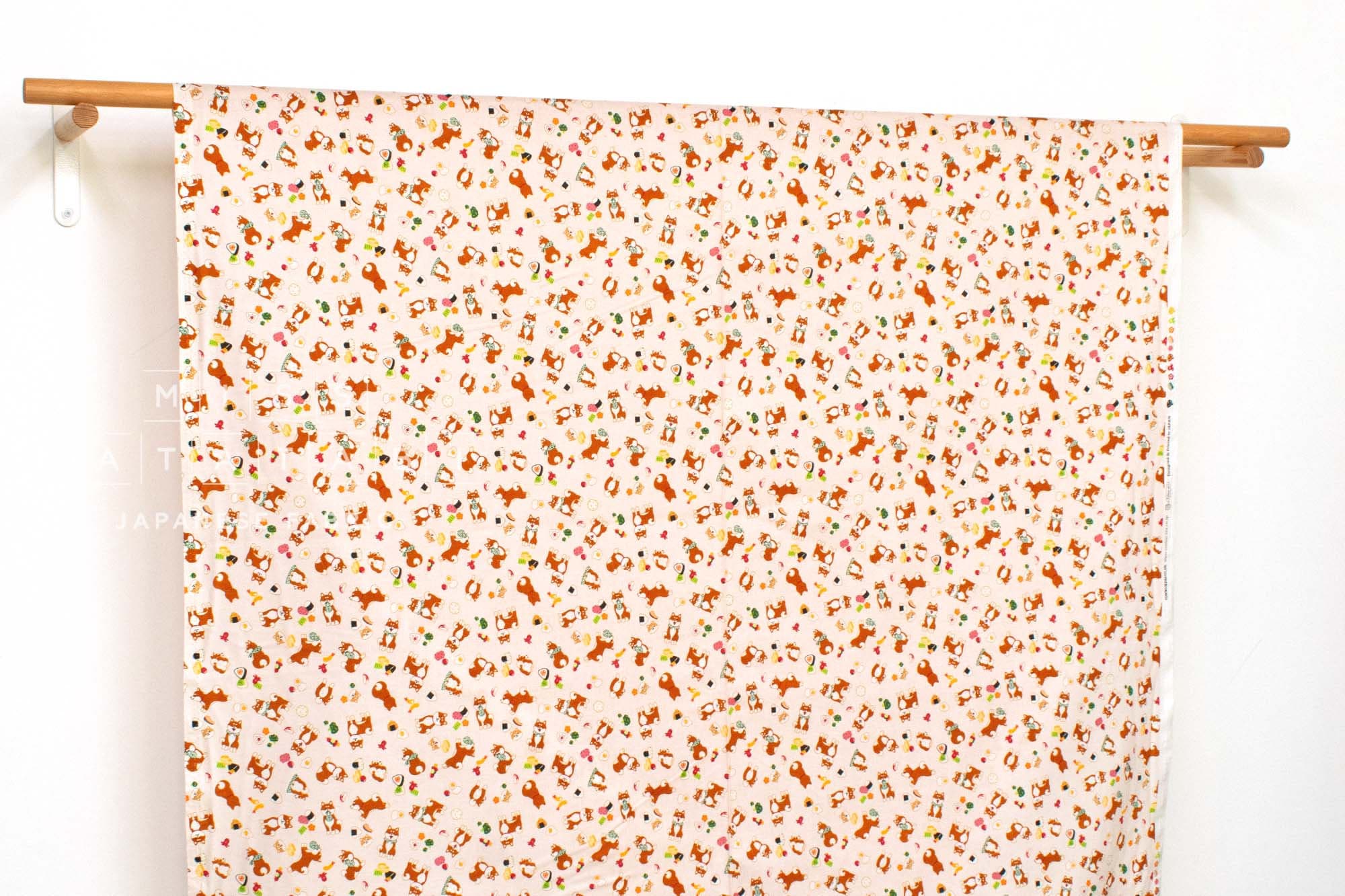 Japanese Fabric Shiba Inu and Onigiri II - 50cm