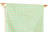 Japanese Fabric Cheery Tiles - green - 50cm
