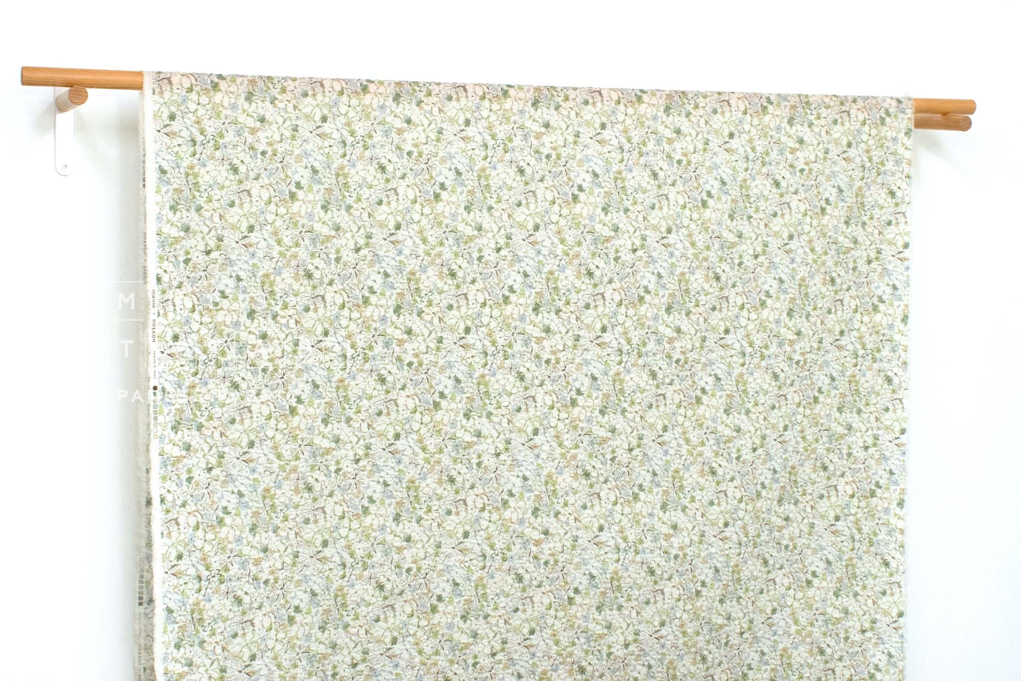 Japanese Fabric Cotton Ripple Serena Floral - D - 50cm