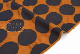 Japanese Fabric Spots Ripple Lawn - orange - 50cm
