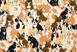 Japanese Fabric French Bulldogs - A - 50cm