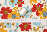 Japanese Fabric Shelly Retro Floral - A - 50cm