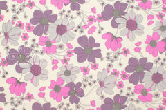 Japanese Fabric Shelly Retro Floral - B - 50cm