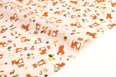 Japanese Fabric Shiba Inu and Onigiri II - 50cm