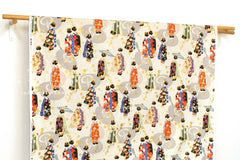 Japanese Fabric Maiko - metallic gold - 50cm