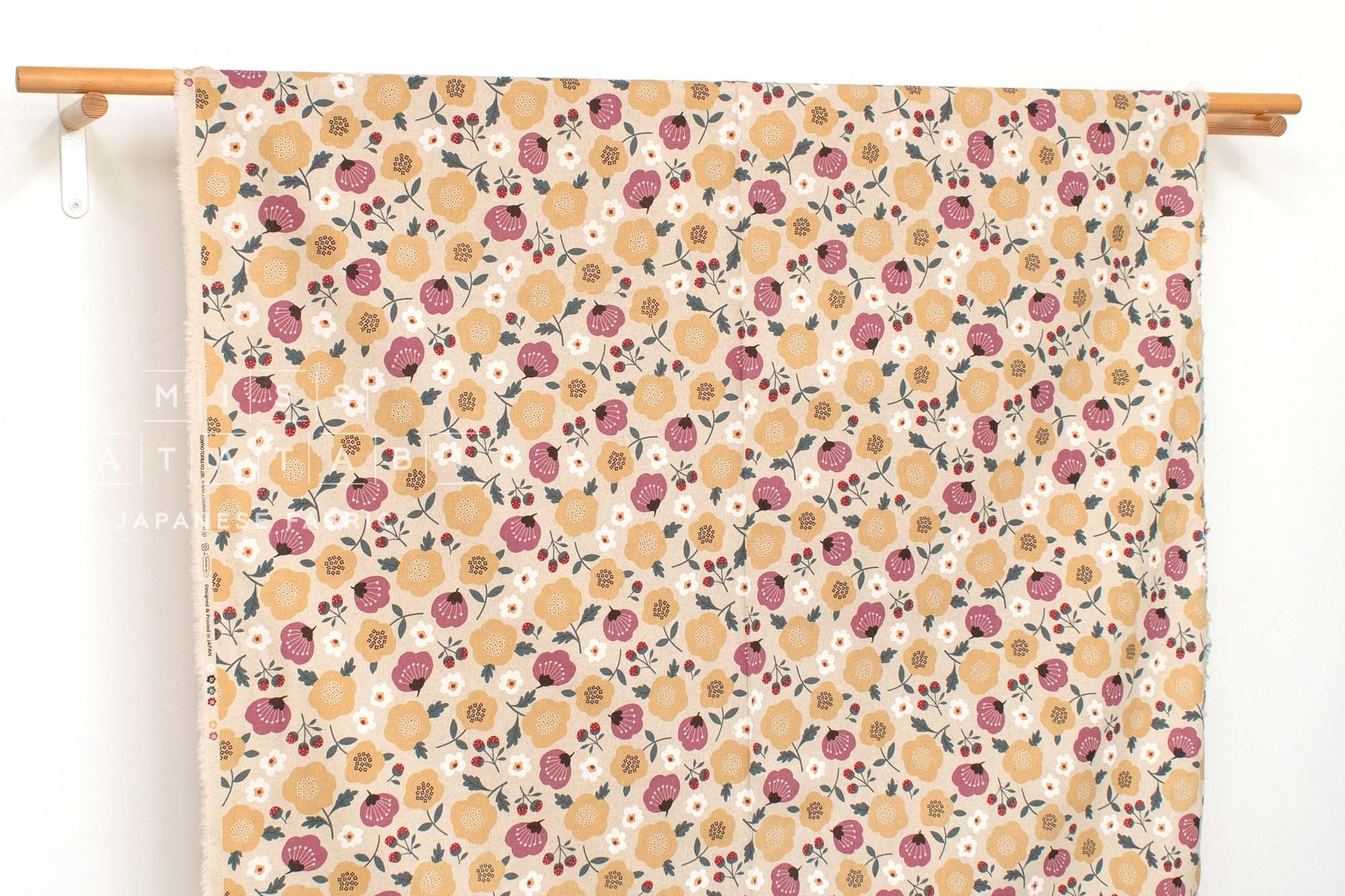 Japanese Fabric Brigitte's Garden - A - 50cm