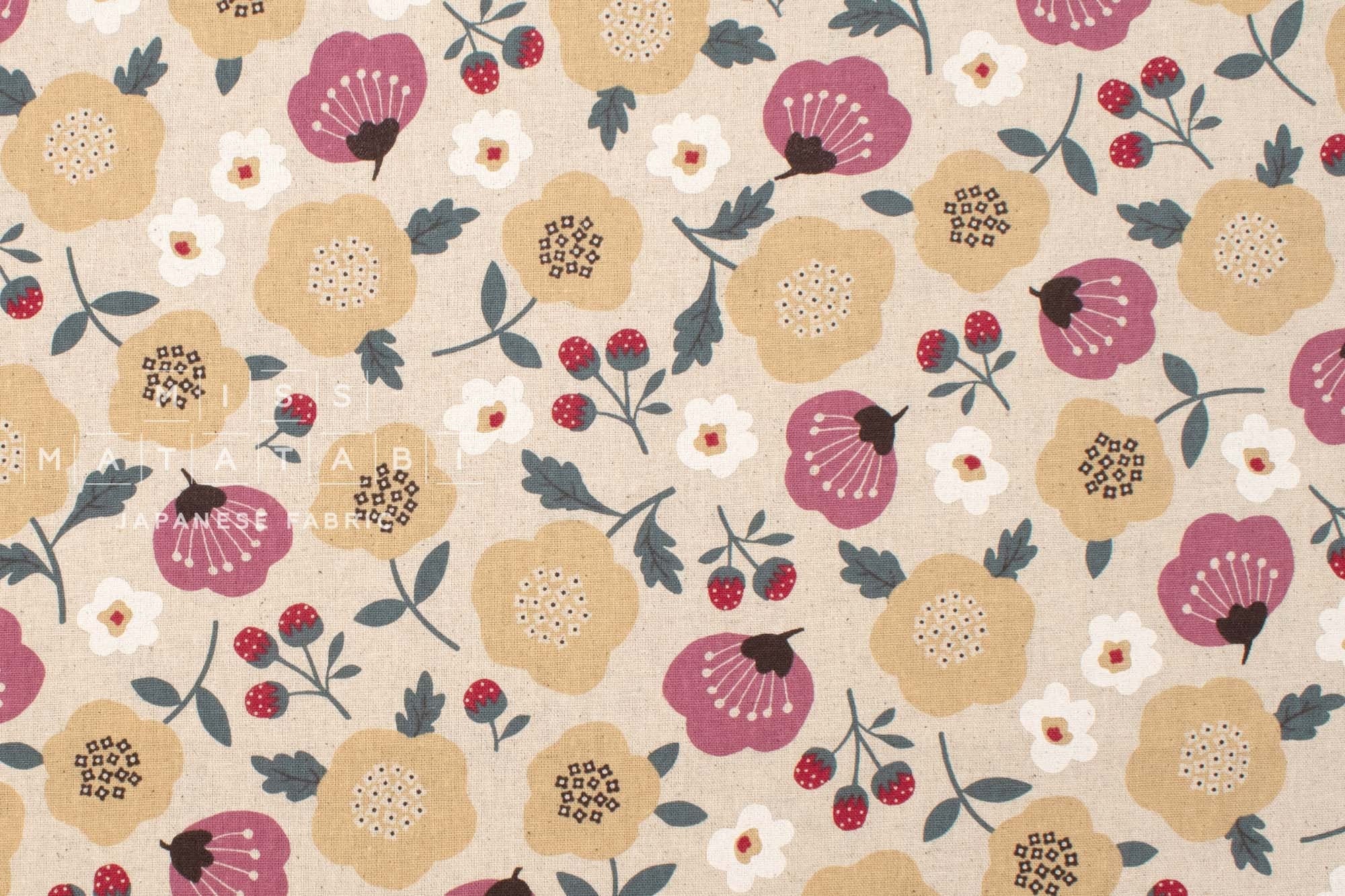 Japanese Fabric Brigitte's Garden - A - 50cm