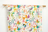 Japanese Fabric Special Animal - rainbow - 50cm