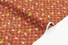 Japanese Fabric Mt Fuji in the Clouds - A - 50cm