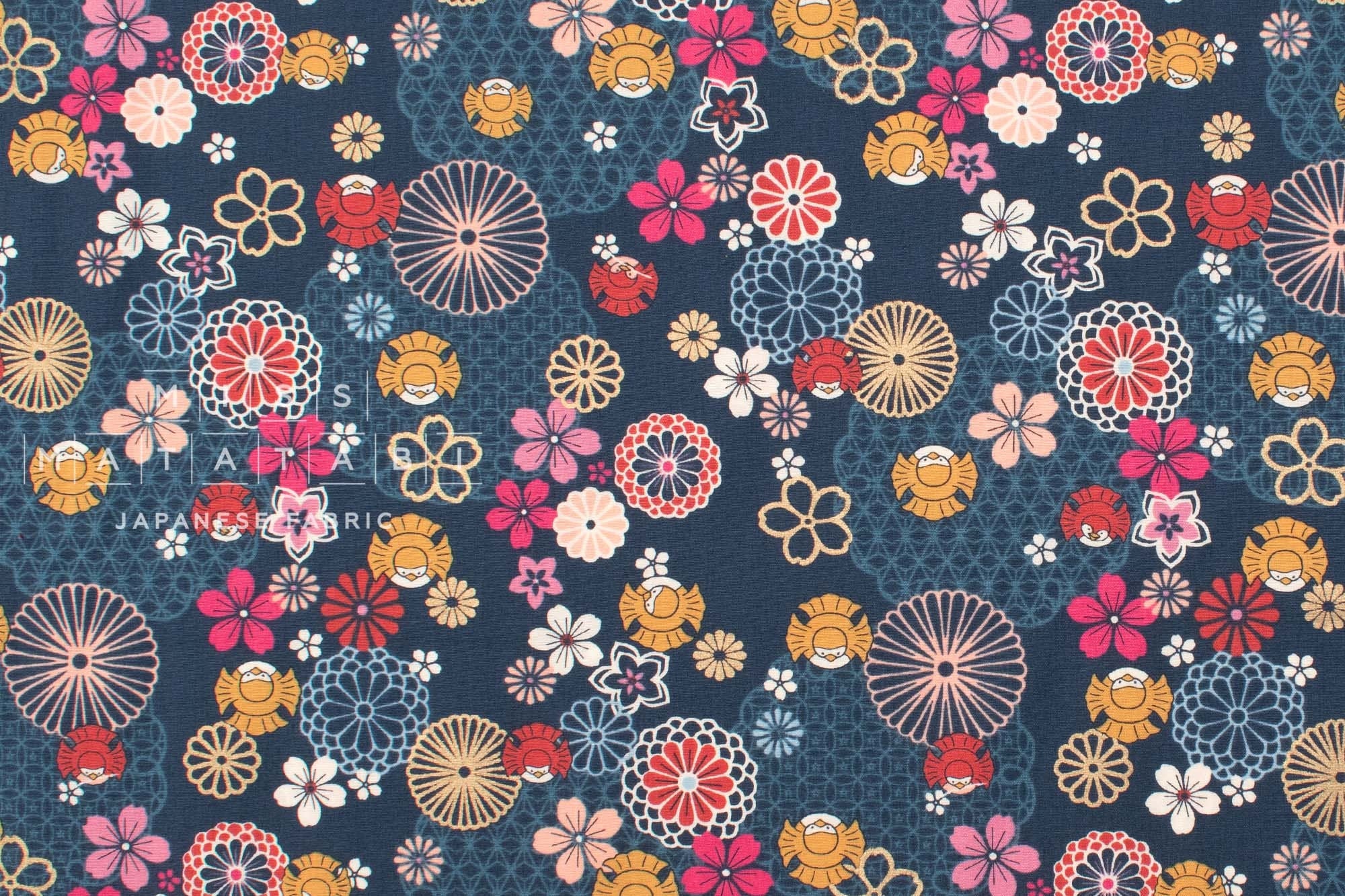 Japanese Fabric Fukura Suzume - A - 50cm