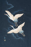 Shokunin Collection Hand-printed Japanese Fabric Panel Flying Cranes - 50cm