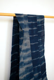 Shokunin Collection Kurume Kasuri Sun-dried Indigo Fabric - 1 - 50cm