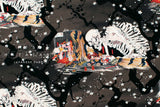 Japanese Fabric Utagawa Kuniyoshi Takiyasha the Witch and the Skeleton Spectre - 50cm
