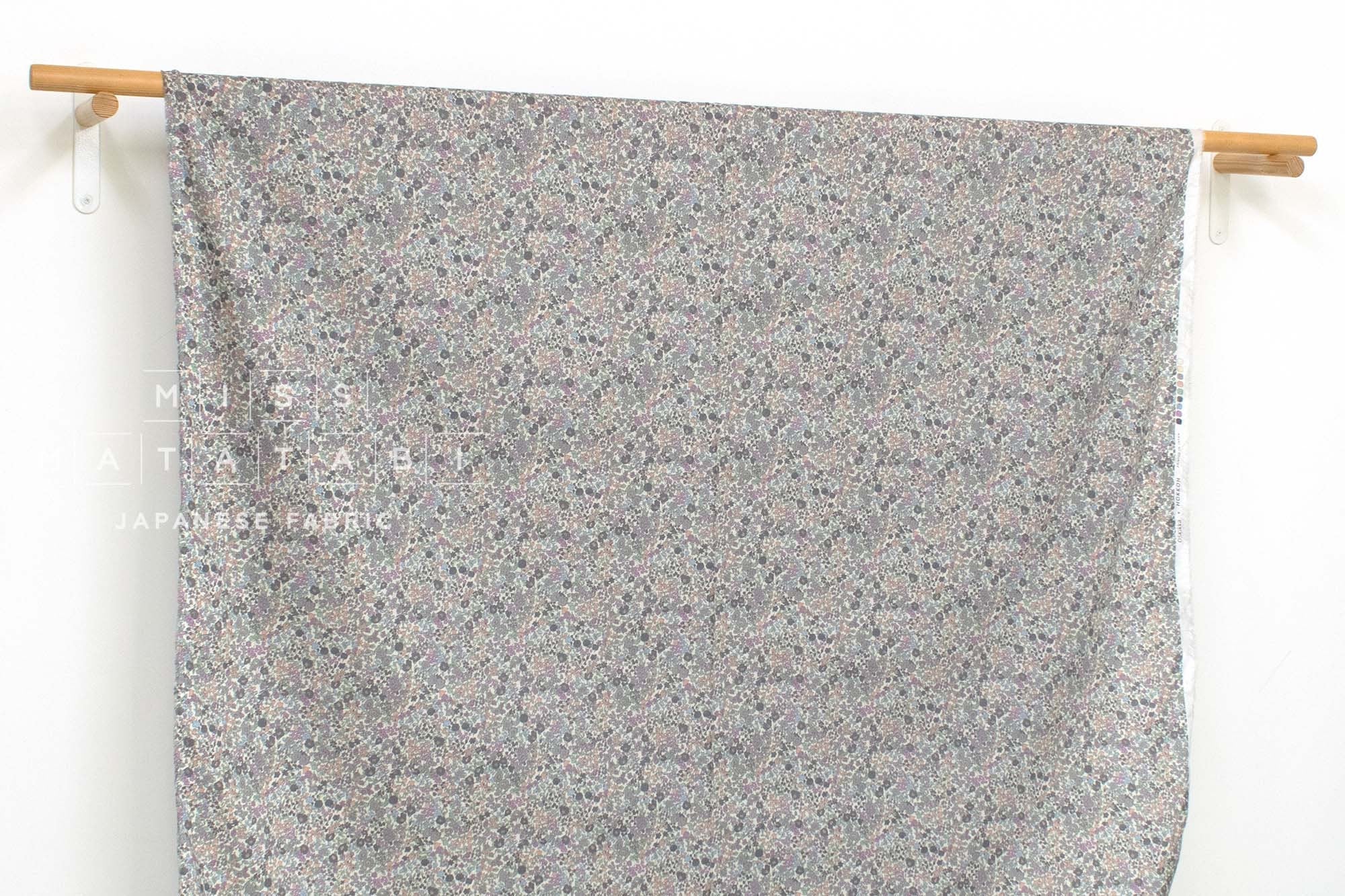 Japanese Fabric Violet's Floral - E - 50cm