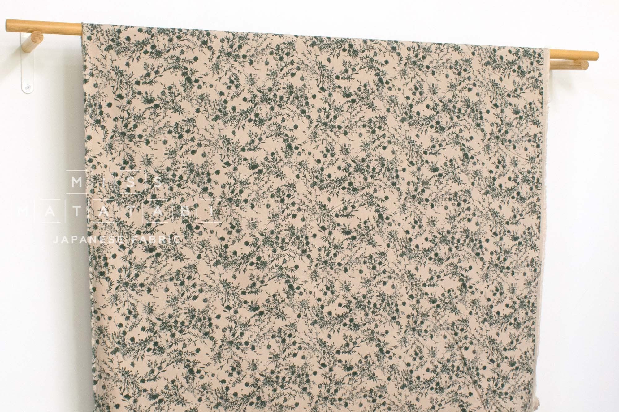 Japanese Fabric Corduroy Fall Garden - A - 50cm