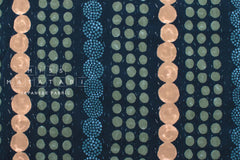 Japanese Fabric Corduroy Stone Path - navy blue - 50cm
