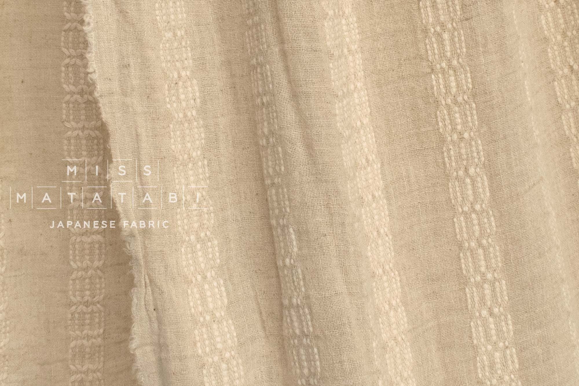 Japanese Fabric Shokunin Collection Azumadaki 122 - natural - 50cm
