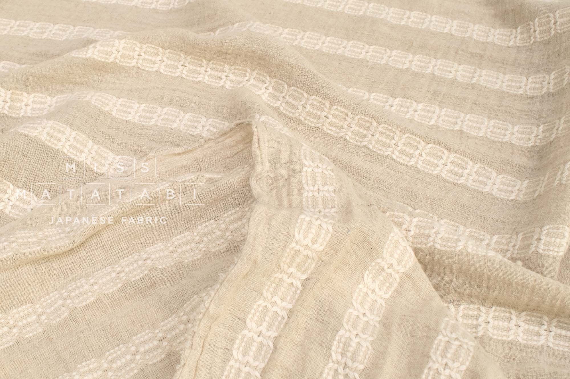 Japanese Fabric Shokunin Collection Azumadaki 122 - natural - 50cm