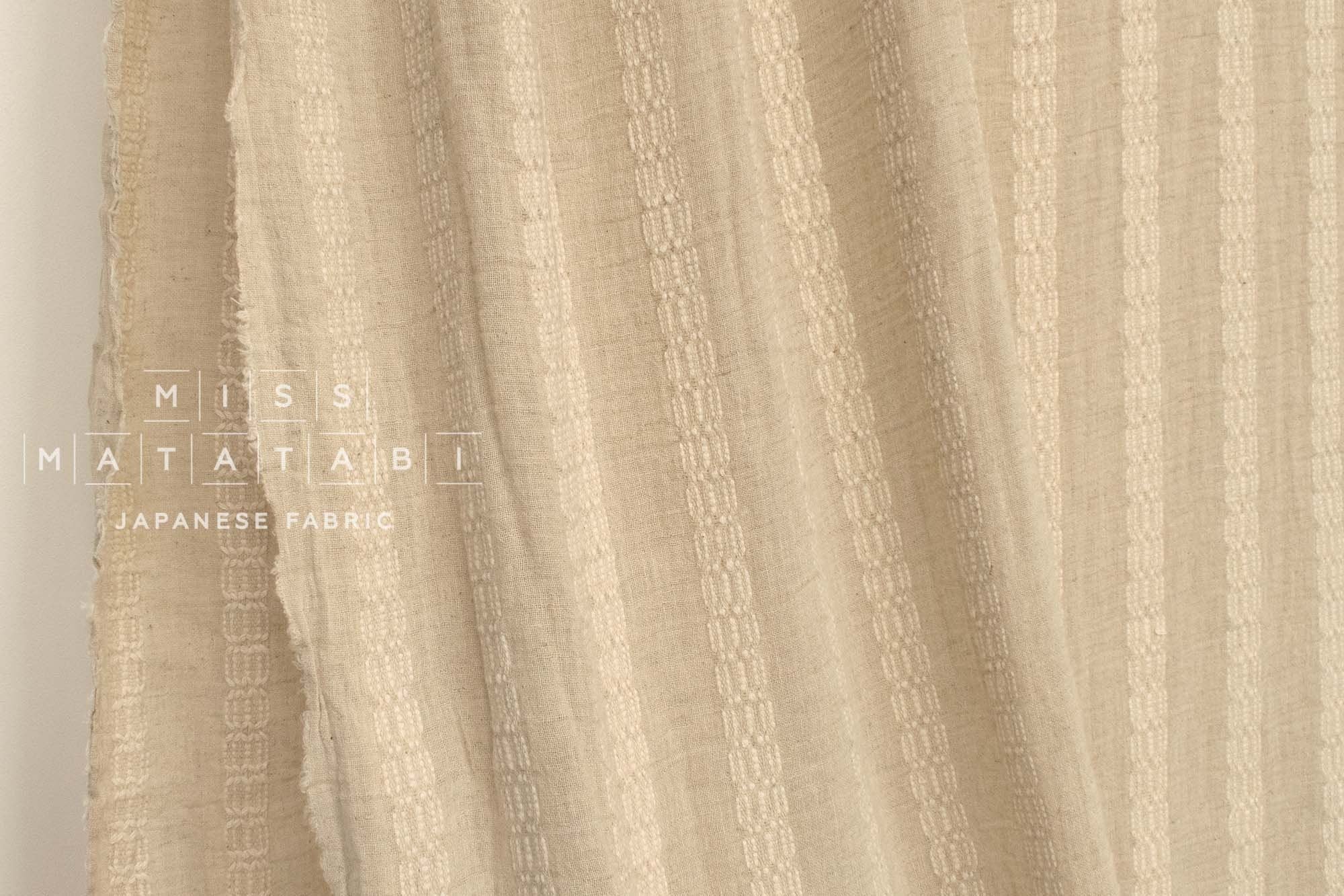 Japanese Fabric Shokunin Collection Azumadaki 122 - natural - 50cm