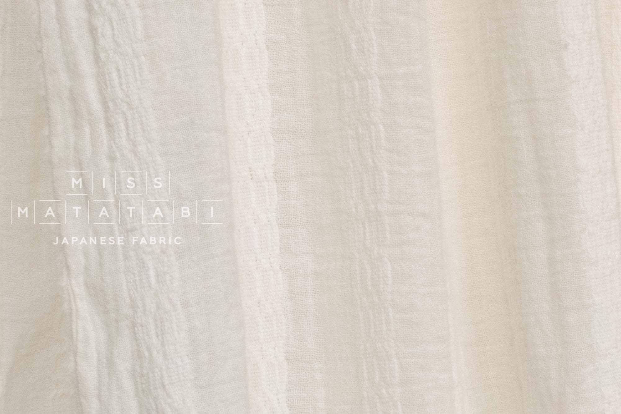 Japanese Fabric Shokunin Collection Azumadaki 122 - off white - 50cm