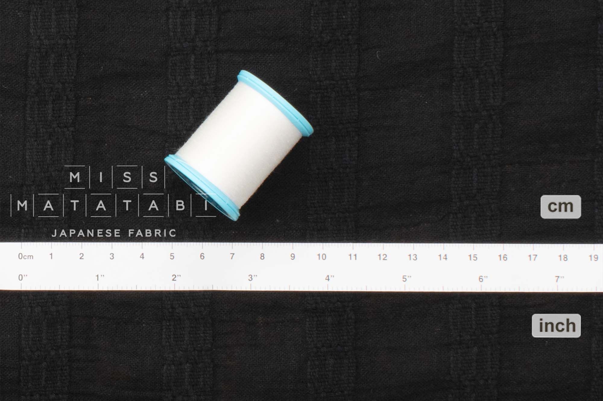 Japanese Fabric Shokunin Collection Azumadaki 122 - black - 50cm